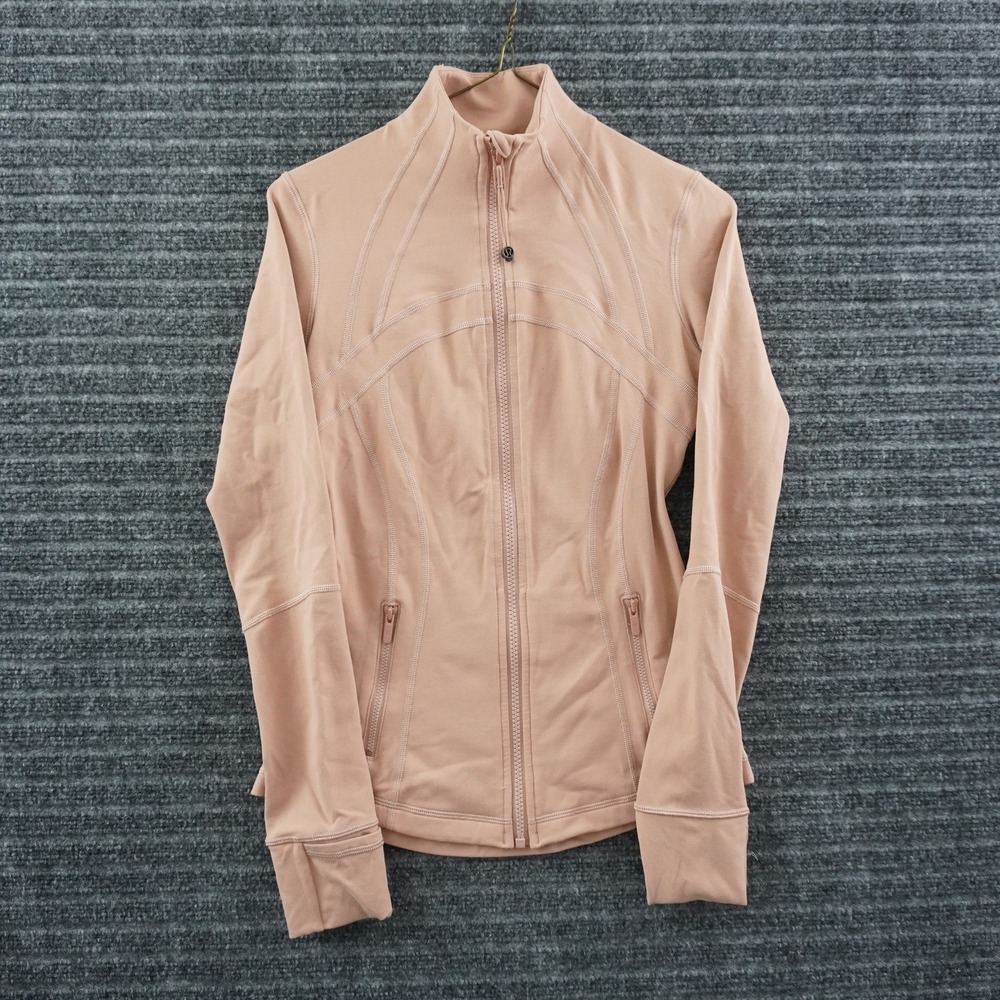 Lululemon Define Jacket Womens 4 Peach Full Zip Luon Slim Fit